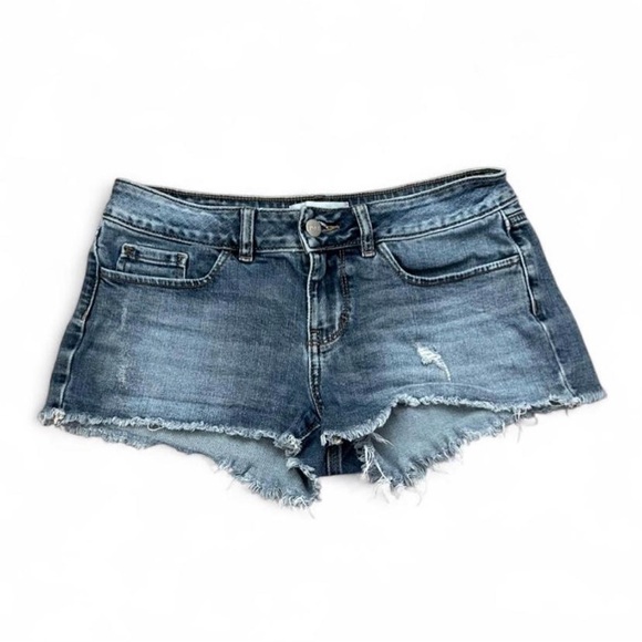 PINK Victoria's Secret Blue Denim Shorts - Picture 1 of 3